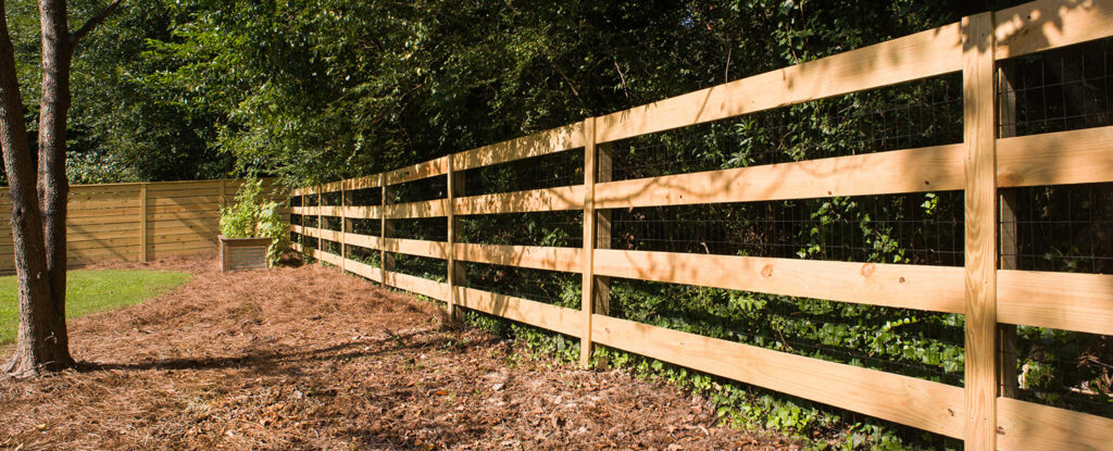 wood rail fence for timeless beauty