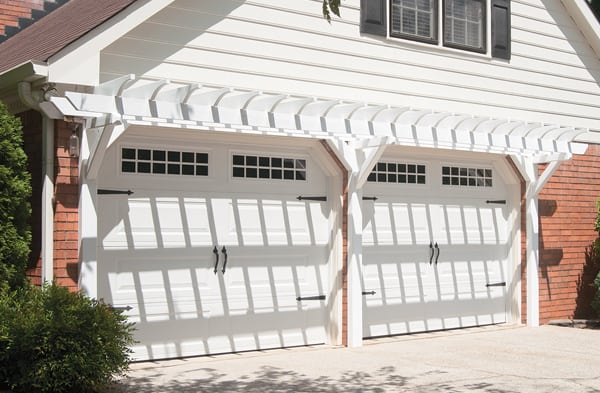 white garage arbor and portico AFTER photo