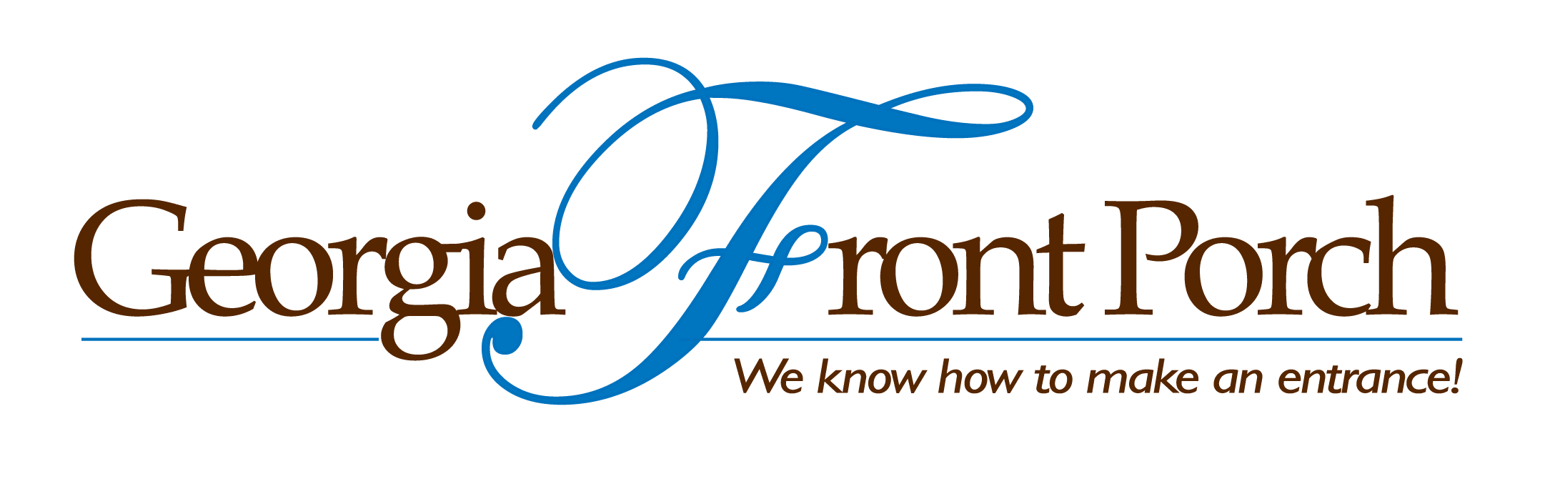 Georgia Front Porch logo with the tagline “We know how to make an entrance!”