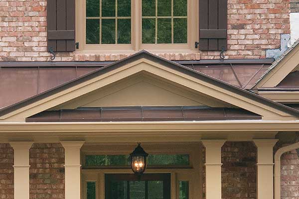 Gable style steel roof portico Atlanta Decking & Fence