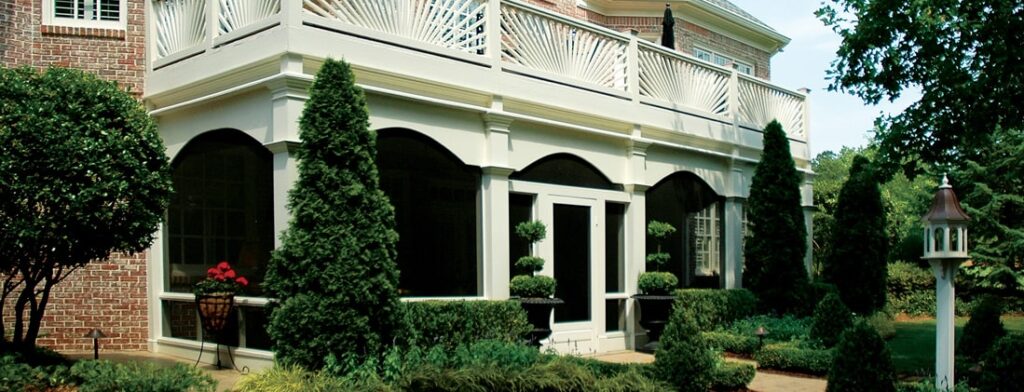 screened porch under deck for additional living space