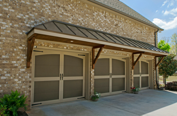 garage arbor and portico AFTER photo with colorful brick