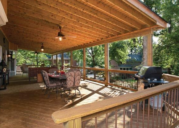 family-friendly expansive open porch long view