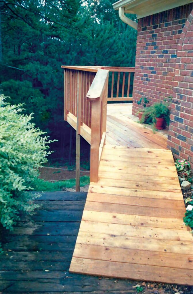 Wood ramp for house