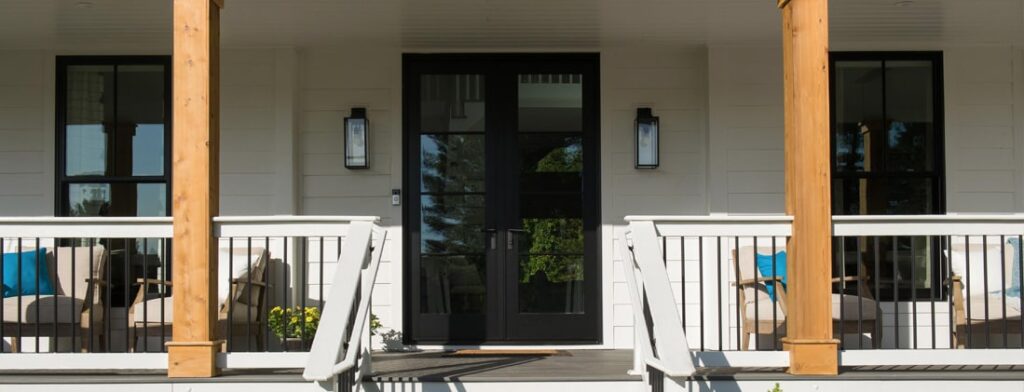 Modern Front Porch and Portico Additions Transform Homes