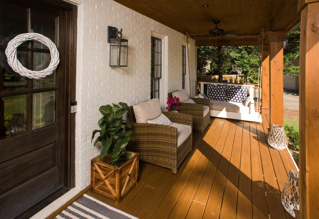 Interior Porch Details for Georgia Homes North of Atlanta - Atlanta ...