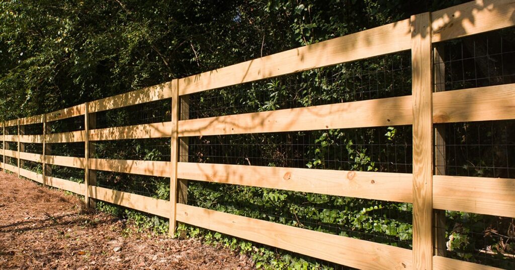 Fence Builders Answer Questions About Wood Rail (Corral) Fence footer