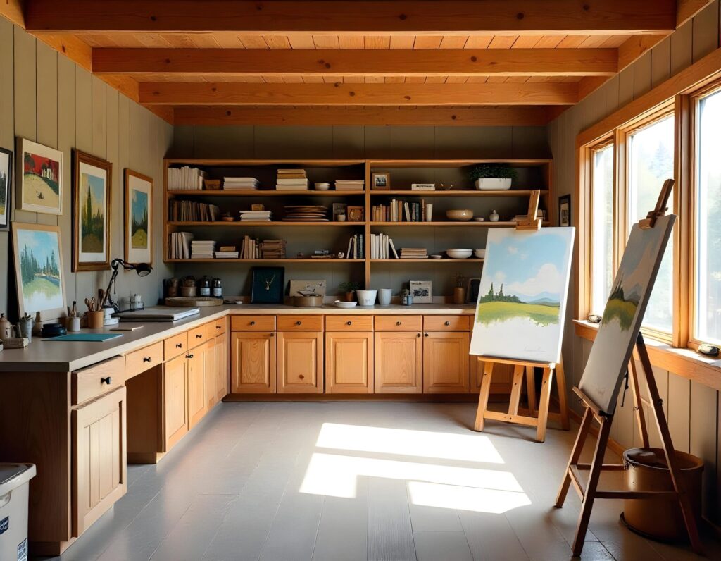 Marietta GA Art-room-under-deck