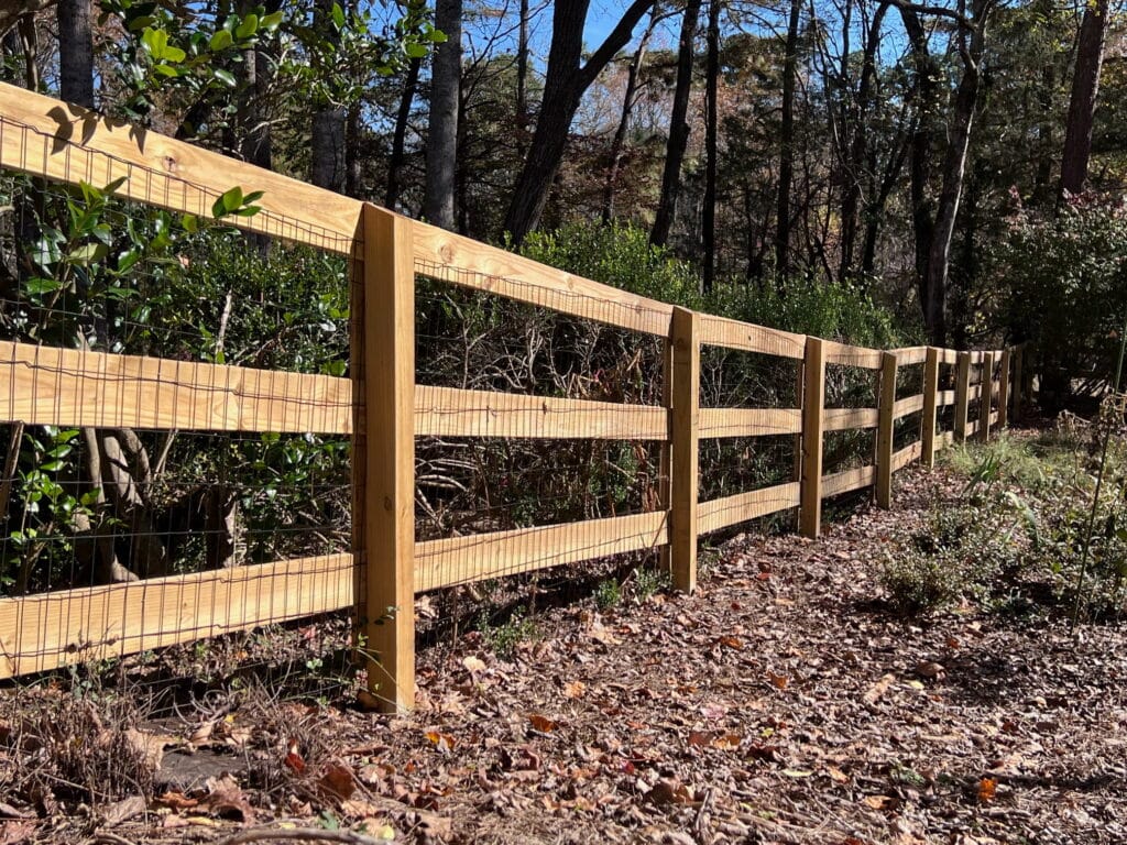 Alpharetta, GA 3-rail corral fence
