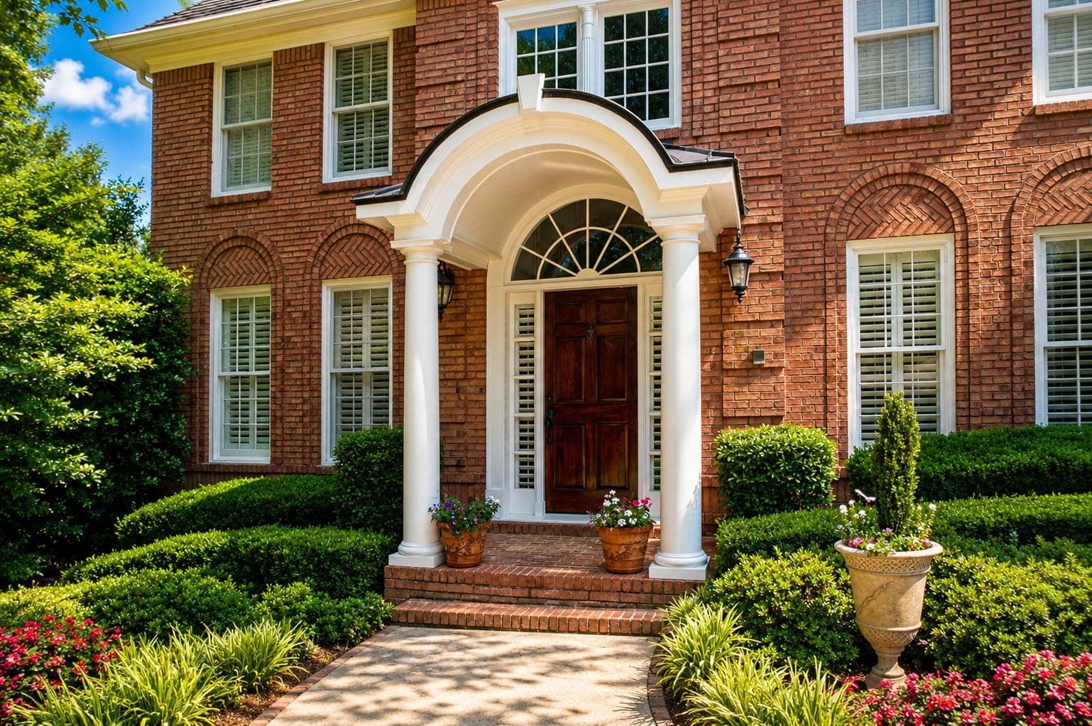 alpharetta-ga-modern-arched-portico-with-columns-on-brick-house