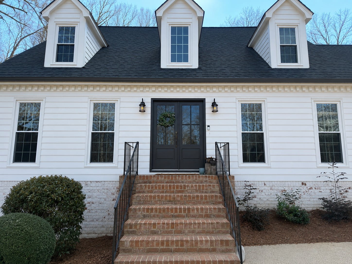 Marietta Shed Roof Portico for Cape Cod House Before